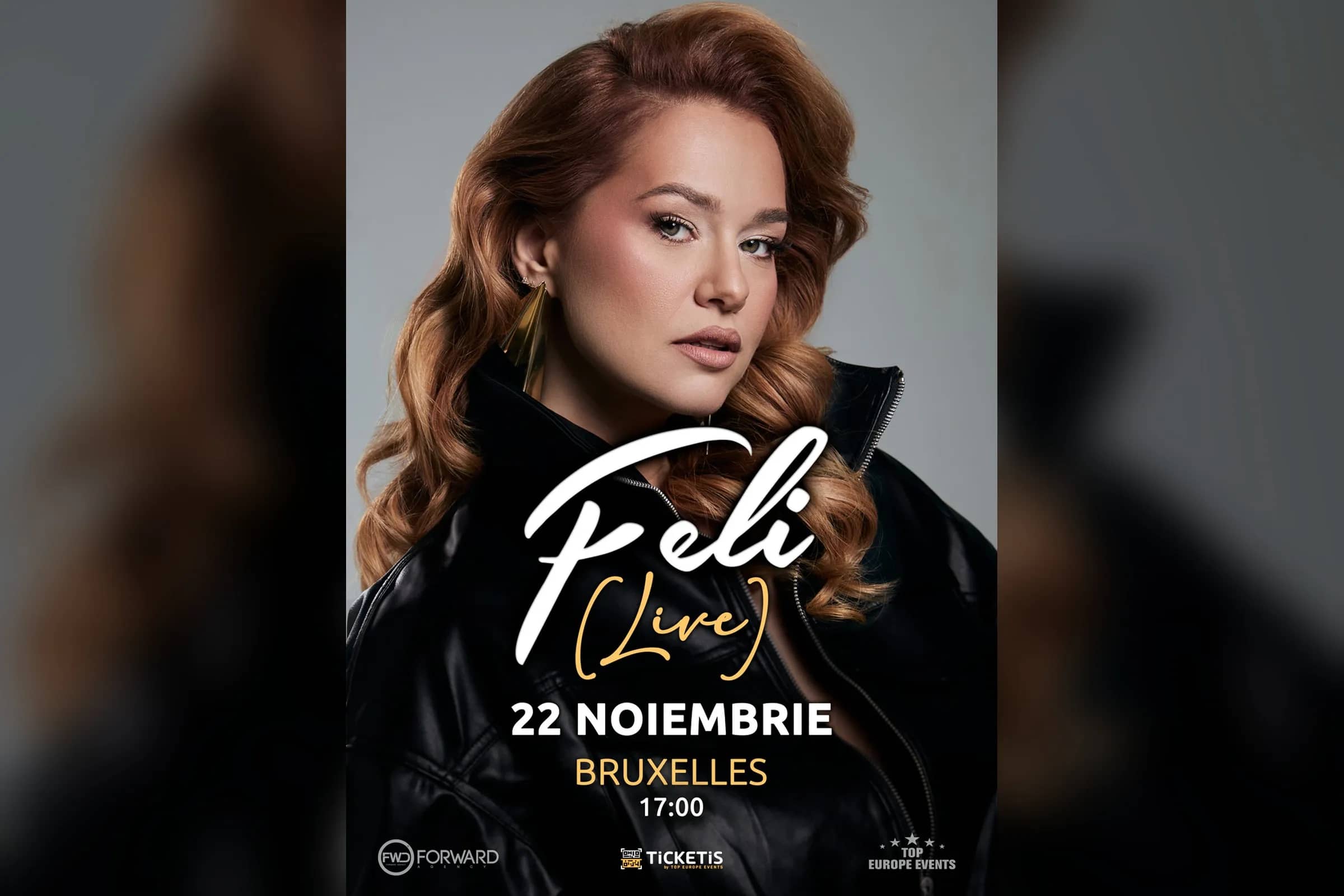 Feli [Live]: afișul concertului de la W:Halll Auditorium, Bruxelles, 22 noiembrie 2026